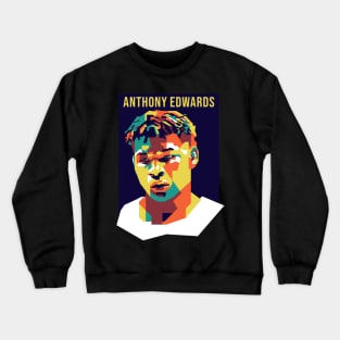 Anthony Edwards On WPAP Crewneck Sweatshirt